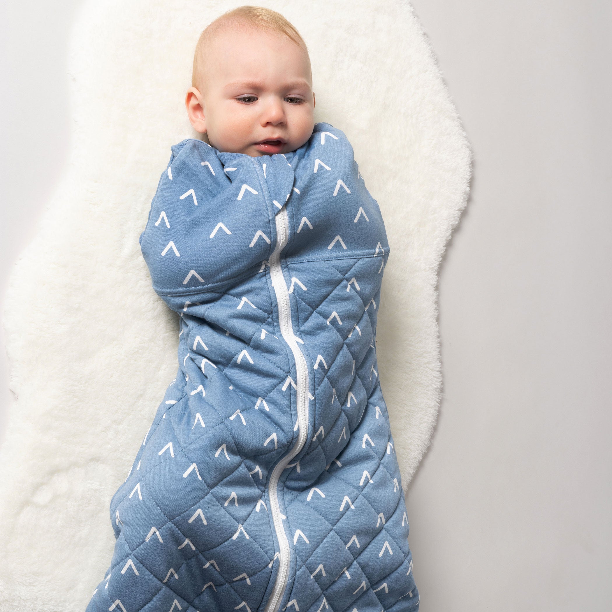 2-Pack Nordic Style 2.5 TOG Baby Swaddle Sleep Sacks - Breathable Cotton Sleeping Bags for Newborn to 9 Months (0-3M & 3-9M) - Perfect for Nursery, Daycare & Travel