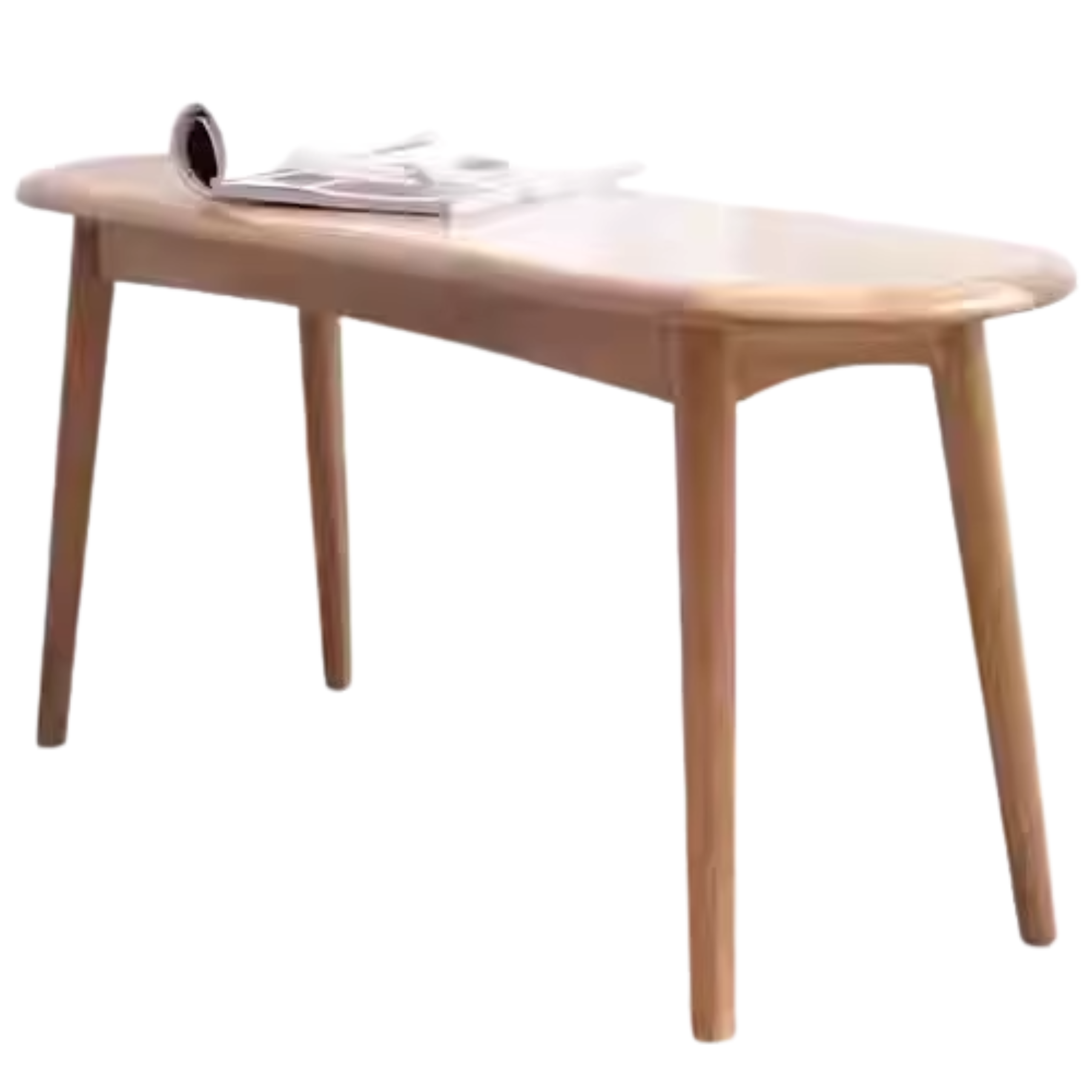 Solid Wood Bench - Oak, Black Walnut, Ash, Cherry - Handcrafted Rustic Stool for Entryway, Kitchen, or Garden Seating