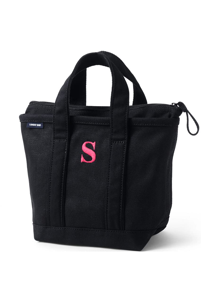 Lands' End Heavy Duty Canvas Tote Bag with Zipper Closure - Durable Reusable Shopping Bag for Groceries, Beach, Work & Travel