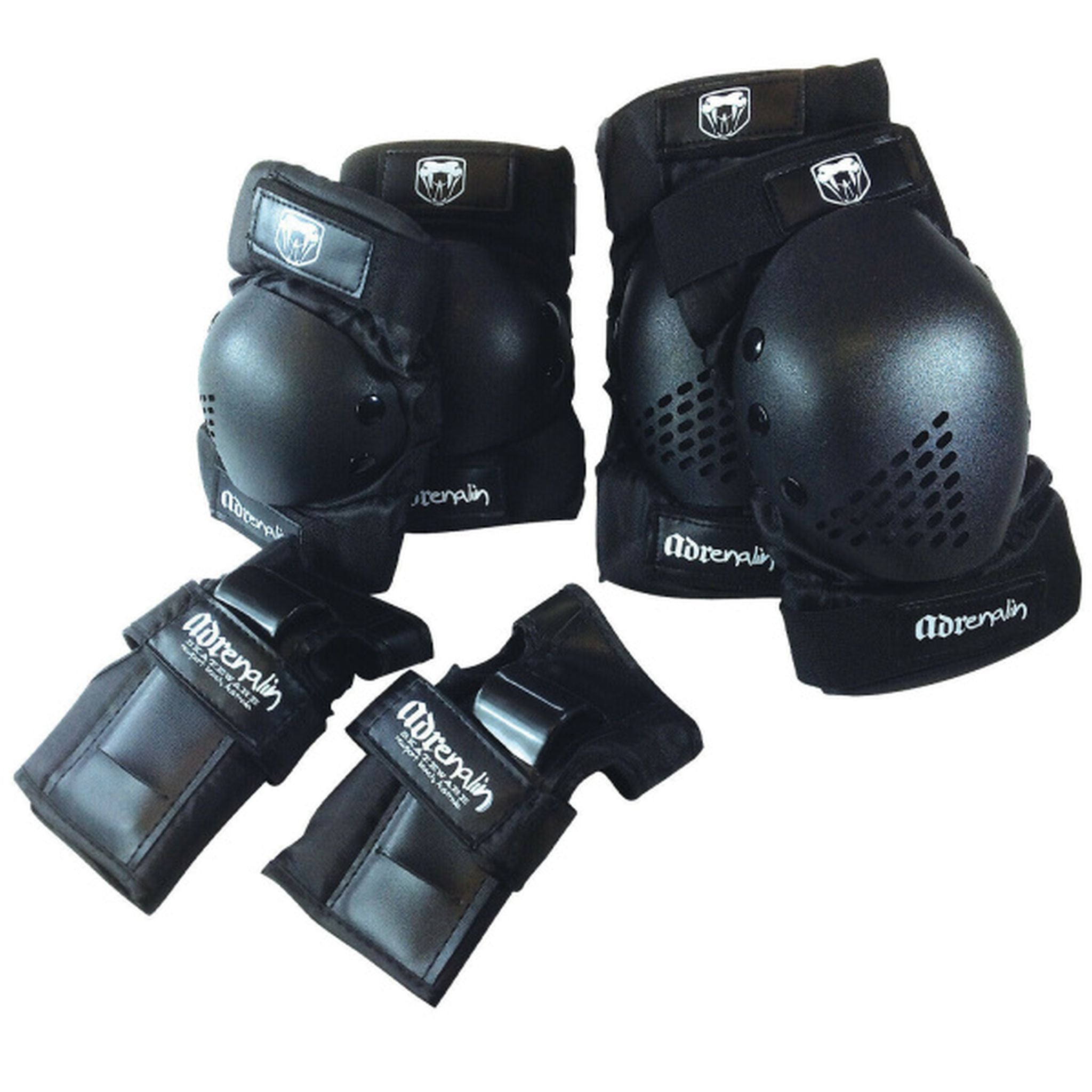 Adults Skateboard Protective Gear Set - Knee Pads, Elbow Pads, Wrist Guards for Safety - Perfect for Skateboarding, Rollerblading & Scooter Riding