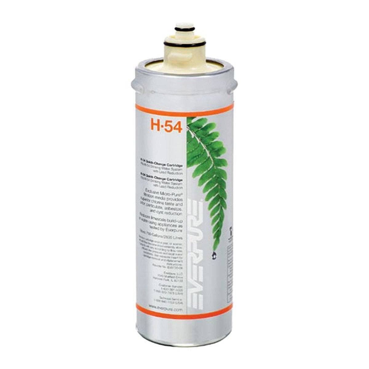 Everpure H-54 EV973006 Replacement Water Filter Cartridge - Compatible with Refrigerators & Under Sink Filtration Systems