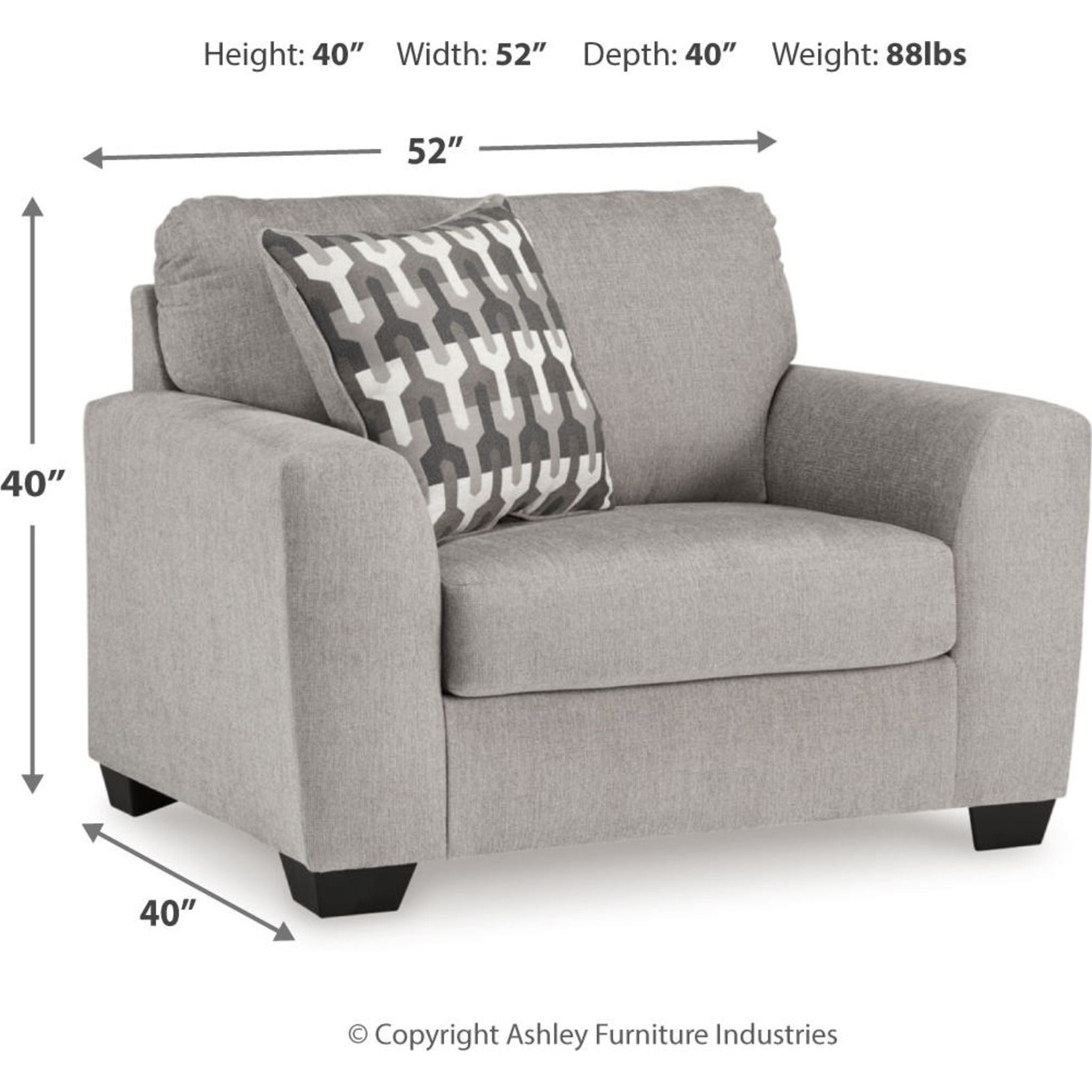 Comfortable Oversized Flannel Chair for Living Room - Avenal Park Cozy Lounge Chair for Relaxing, Reading & Movie Nights