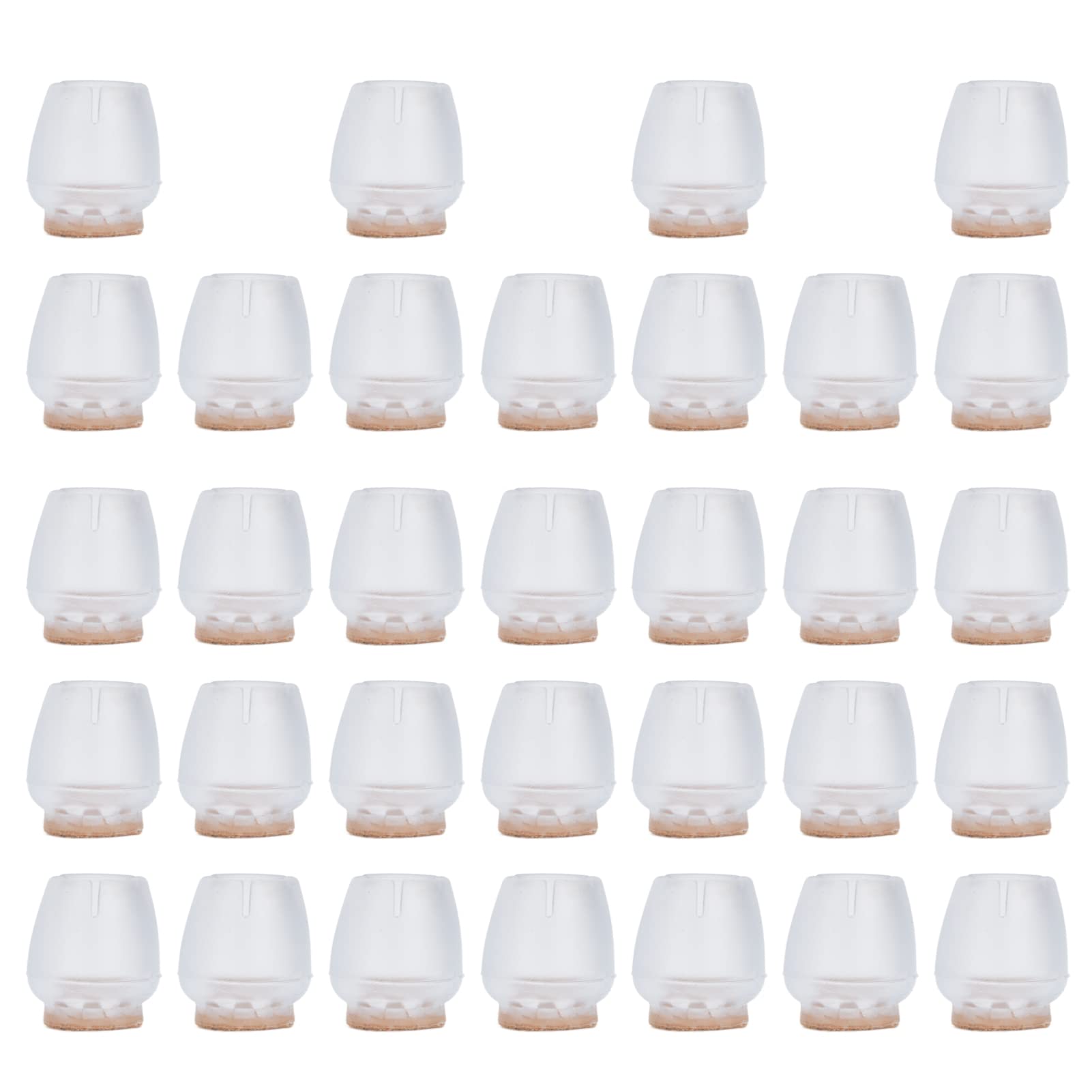 Fafeicy 32Pcs Non-Slip Silicone Furniture Leg Covers - Thickened Bottom Chair & Table Leg Caps for Noise Reduction & Floor Protection | Ideal for Home, Office, Restaurant & Classroom Furniture