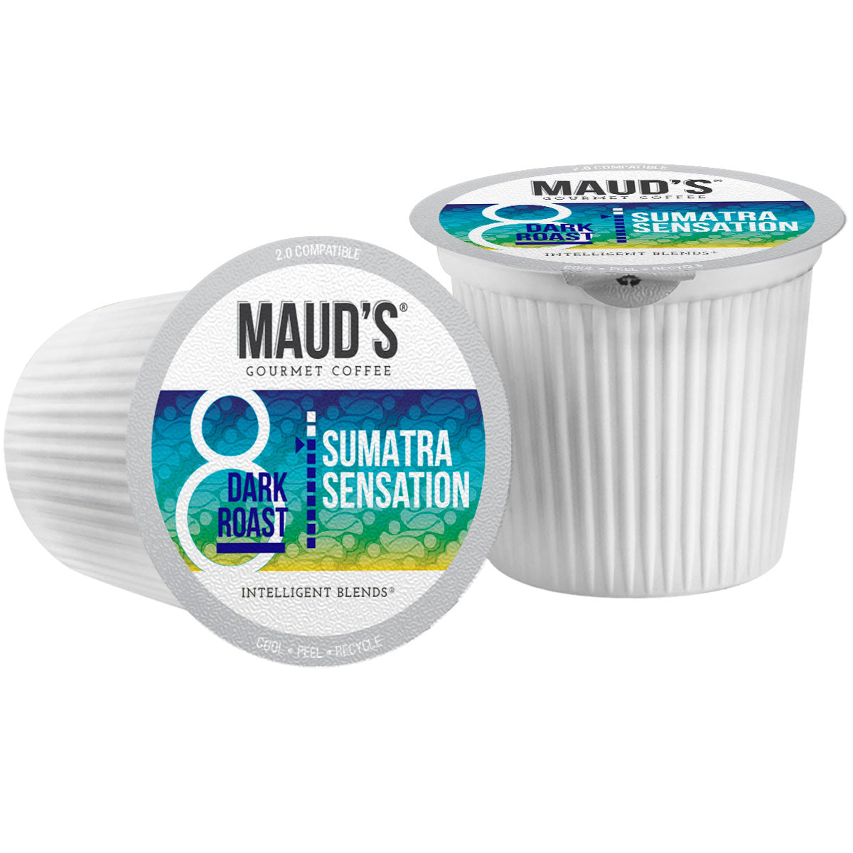 Premium Sumatra Dark Roast Coffee Pods by Maud's - Single Serve for Keurig Brewers - Bold & Rich Flavor for Morning Energy or Office Break