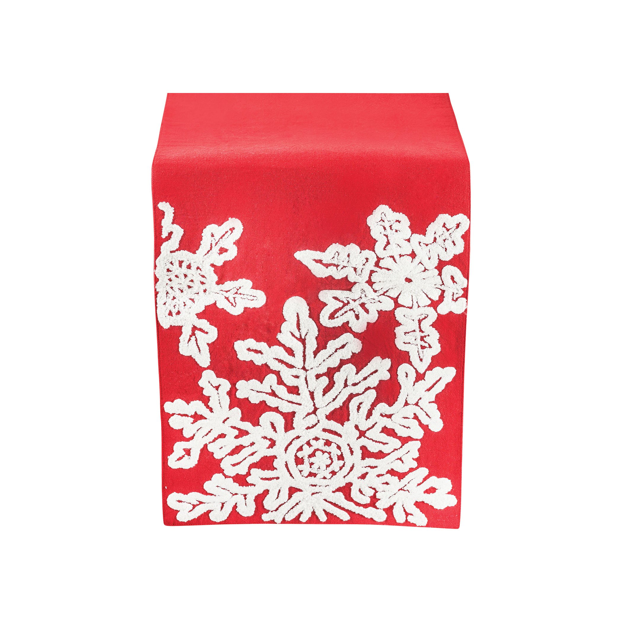 Elk Lighting Table Runner - 72 Inch Long Red Ribbon Design Elegant Dining Table Decor for Weddings, Parties, and Holiday Celebrations