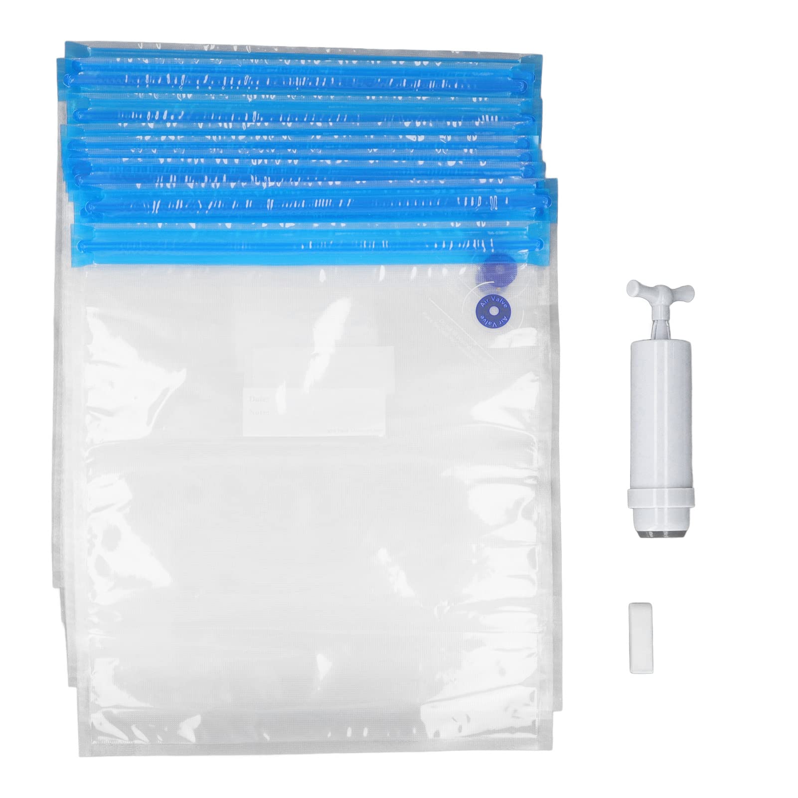 10Pcs 3D Printer Filament Storage Bags with Hand Pump & Sealing Clips - Vacuum Sealed Anti-Oxidation Storage Kit for PLA, ABS Filament Rolls - Perfect for 3D Printing Workshops & Filament Organization