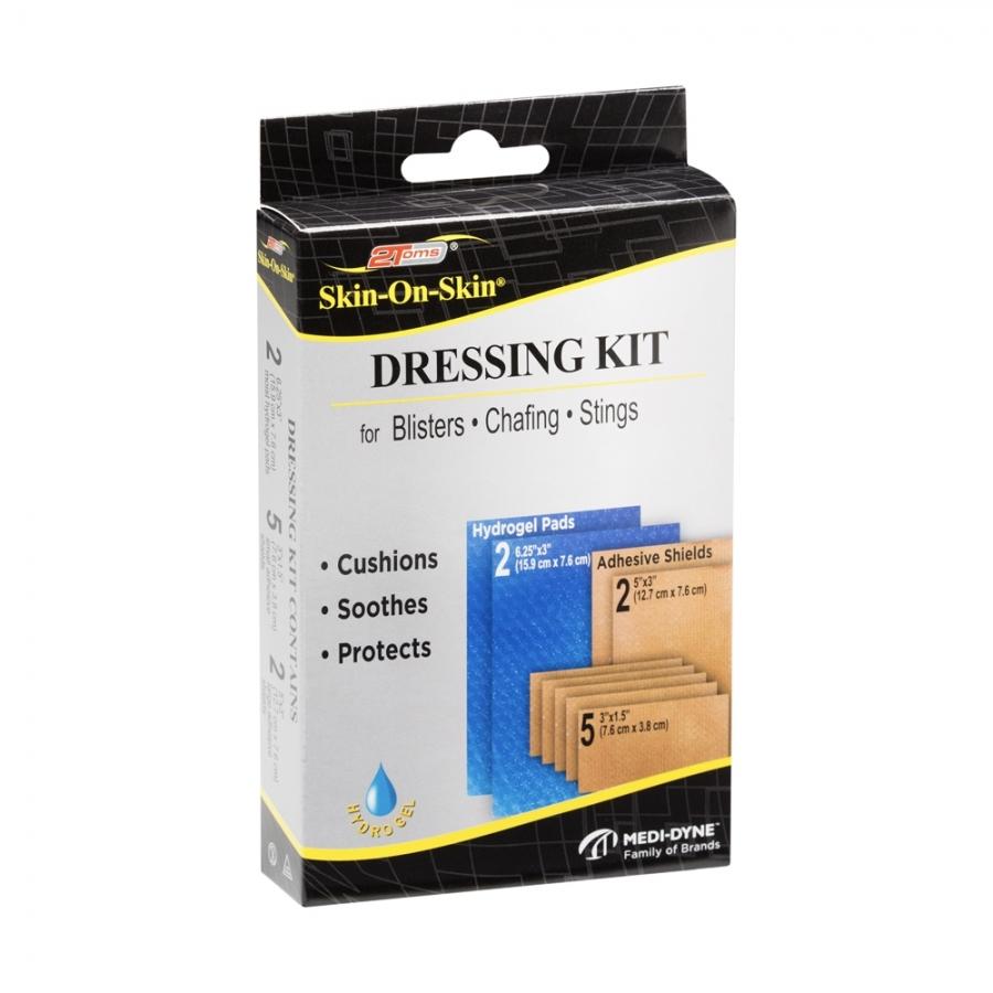 2Toms Skin On Skin Dressing Kit - Anti-Chafing & Blister Prevention Solution for Athletes, Runners & Outdoor Activities - Ideal for Marathon, Hiking & Sports Protection