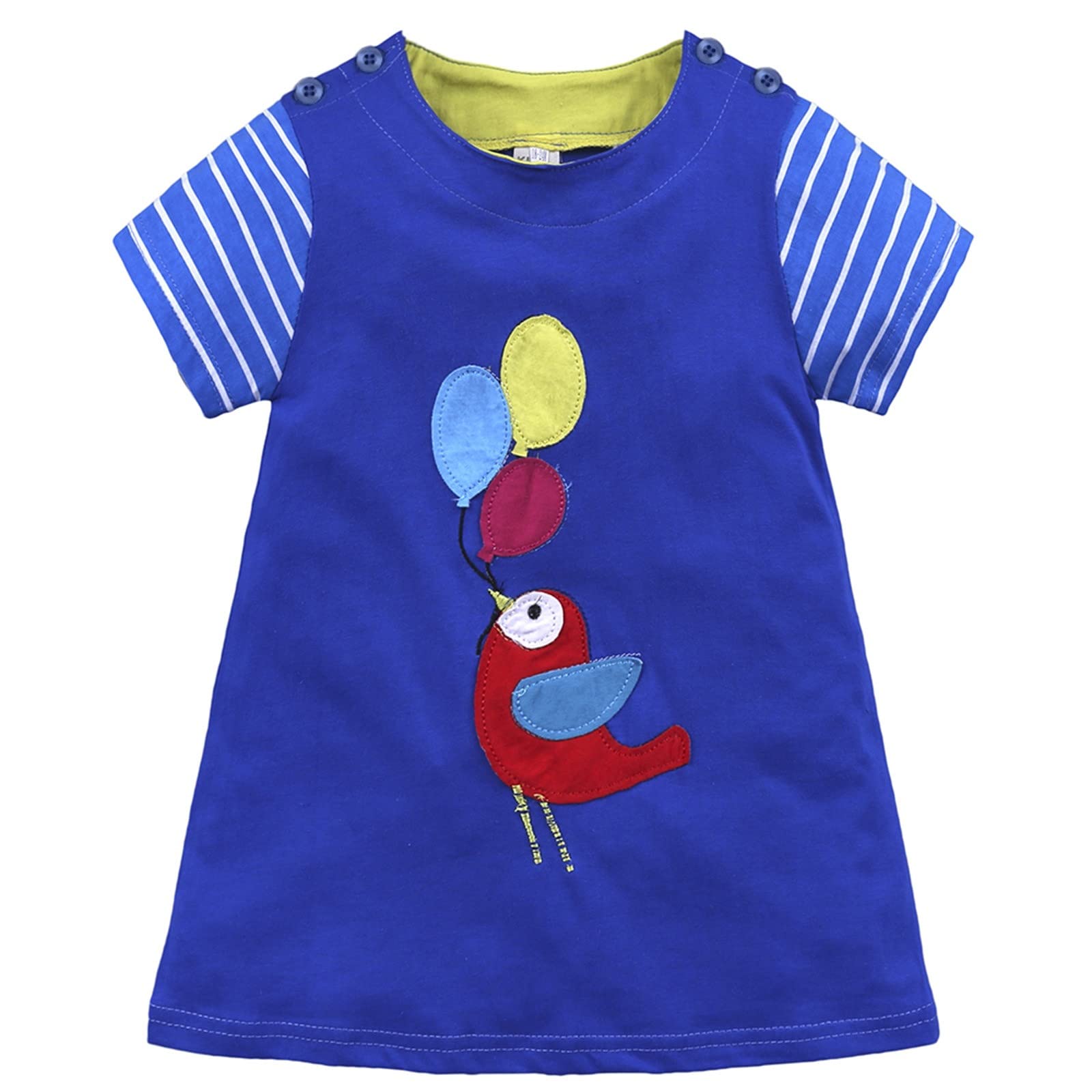 Baby Girls Dresses - Cute Short Sleeve Party Dresses for Infants & Toddlers | Floral Print Cotton Outfits for Birthday, Photo Shoots & Special Occasions