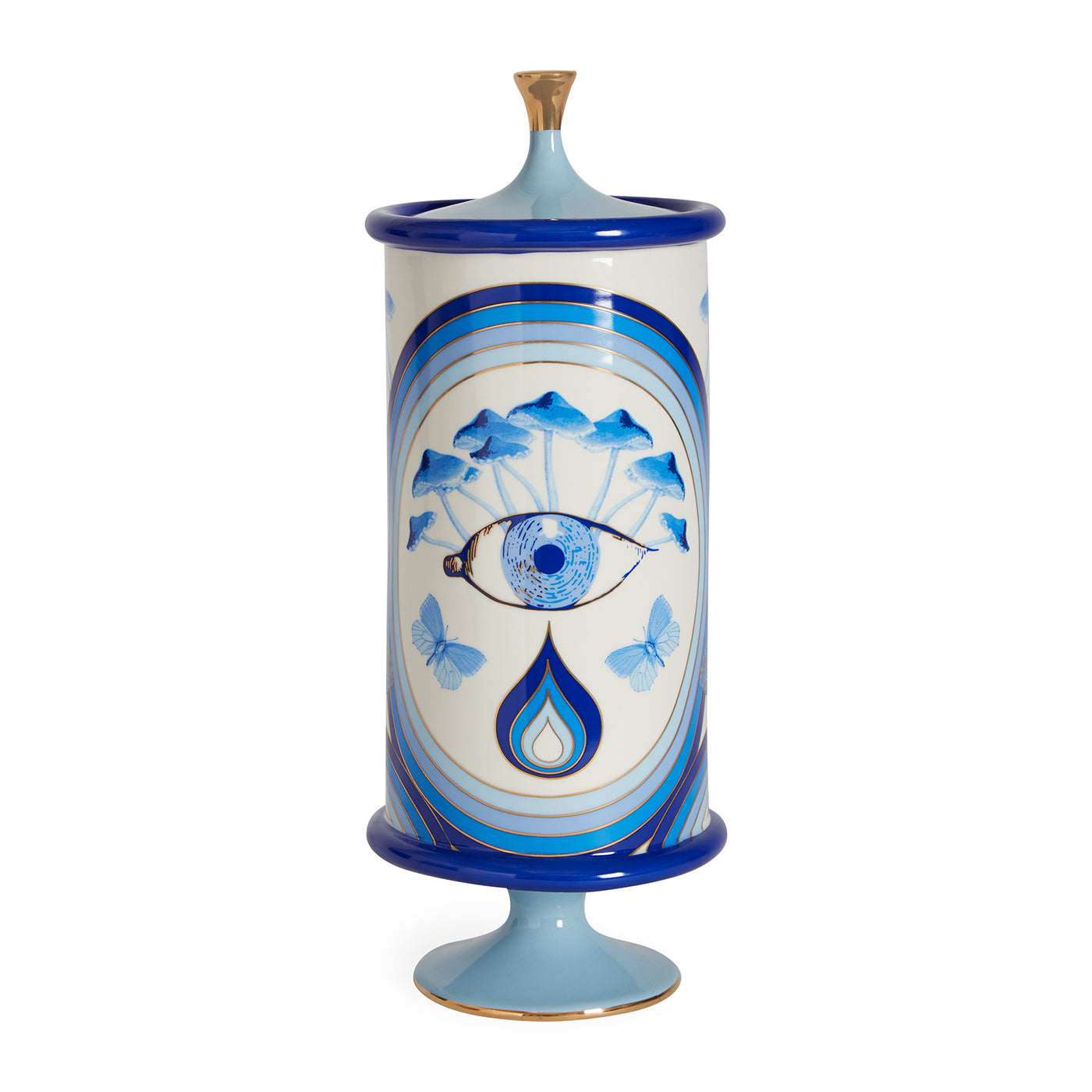 Premium Glass Druggist Shrooms Canister - Airtight Storage for Medicinal Mushrooms & Herbs | Ideal for Apothecary, Home Pharmacy & Natural Remedy Organization
