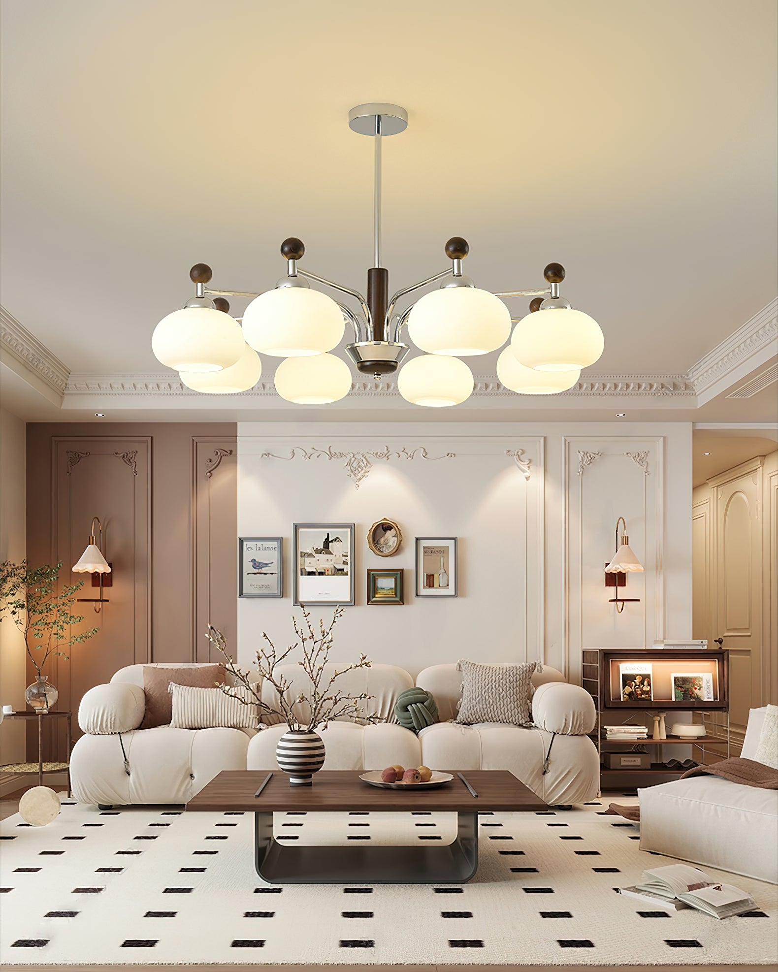 Bogart Chandelier - Elegant Modern Crystal Ceiling Light Fixture for Dining Room, Living Room & Bedroom | Perfect for Home Decor & Interior Design