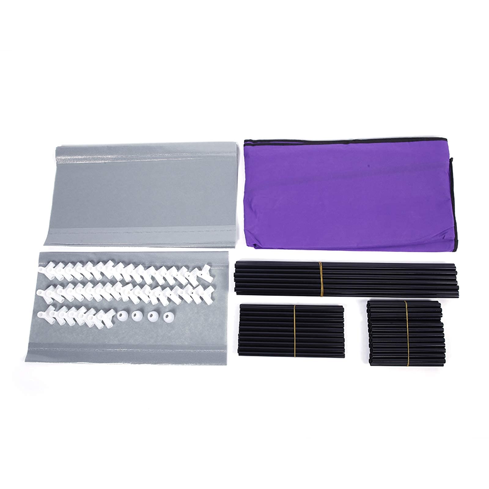 BNSPLY 10-Tier Non-Woven Fabric Shoe Rack with Dustproof Cover - Large Shoe Storage Organizer with 2 Side Pockets for Closet, Bedroom, Garage - Space Saving Shoe Shelf for Sneakers, Boots & Heels (Purple) | Perfect for Home, Dorm & Entryway Organization
