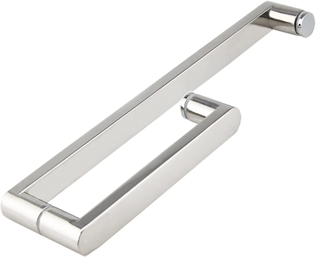 MIQXUAN Stainless Steel Shower Door Handle Replacement - Glass Door Knob Set for Bathroom Sliding Doors, Interior & Exterior Door Handles with Towel Bar - Perfect for Home Renovation & Bathroom Upgrade