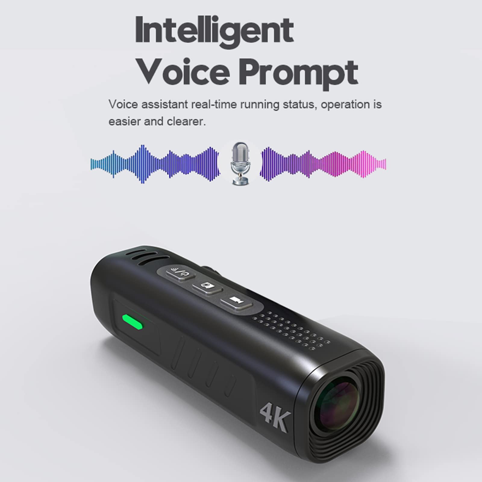 4K WiFi Action Camera with APP Control - 2200mAh Rechargeable Sports Camera, Anti-Shake Technology for Vlogging, Webcam & Outdoor Adventures - Perfect for Cycling, Skiing, Travel Vlogging and Live Streaming