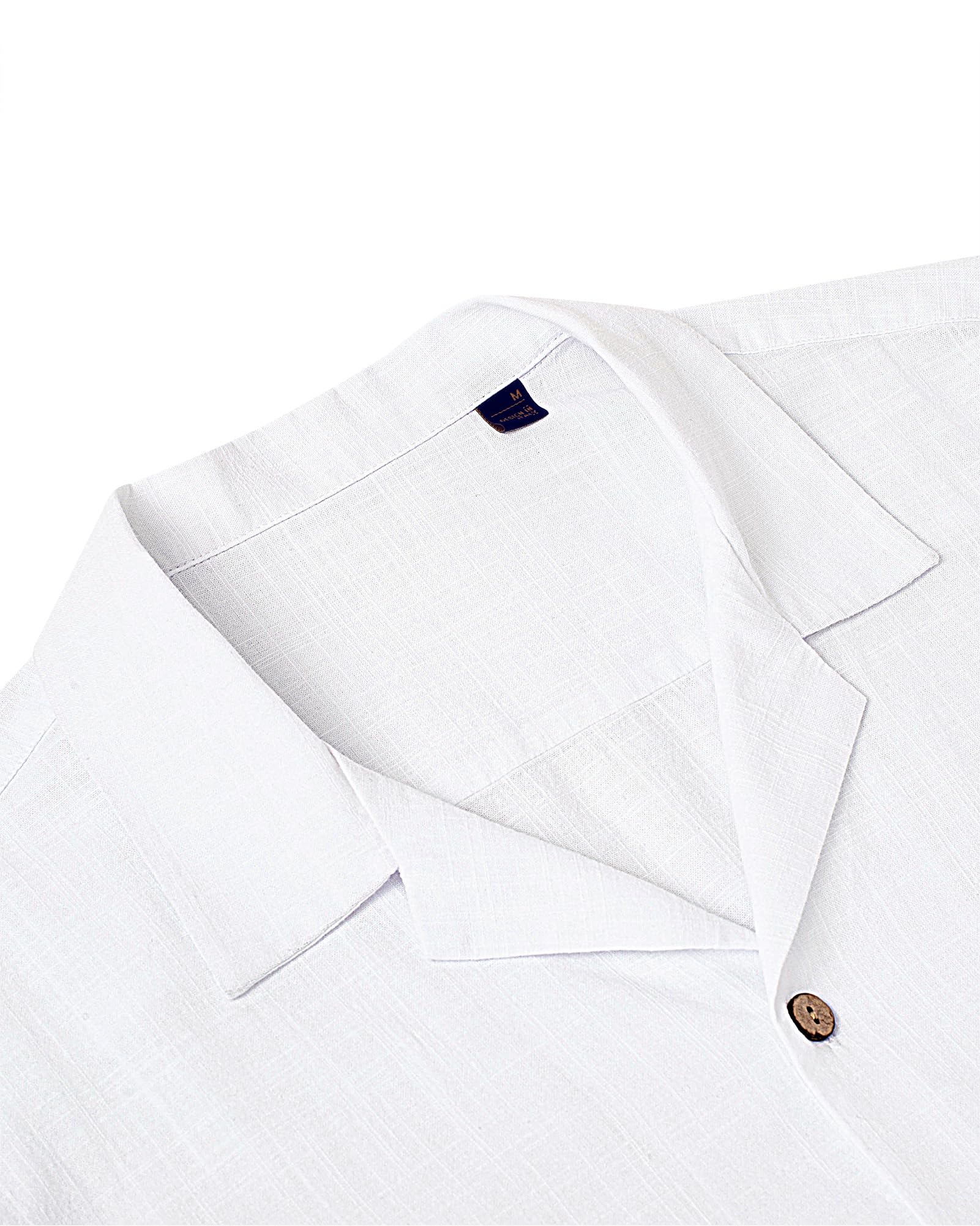 Breathable Men's Linen Short Sleeve Button Down Shirt - Lightweight Cotton Summer Casual Shirt for Beach, Vacation & Hawaiian Style - Perfect for Tropical Getaways and Outdoor Adventures