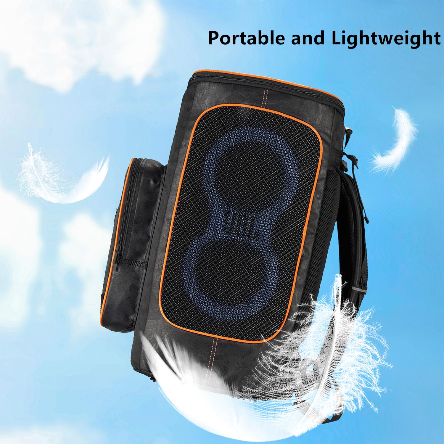 JBL PartyBox 110/120 Portable Speaker Carry Case - Durable Tote Bag & Backpack for Travel & Parties | Water-Resistant Protective Cover (Black) | Perfect for Outdoor Events, Beach Trips & DJ Gigs