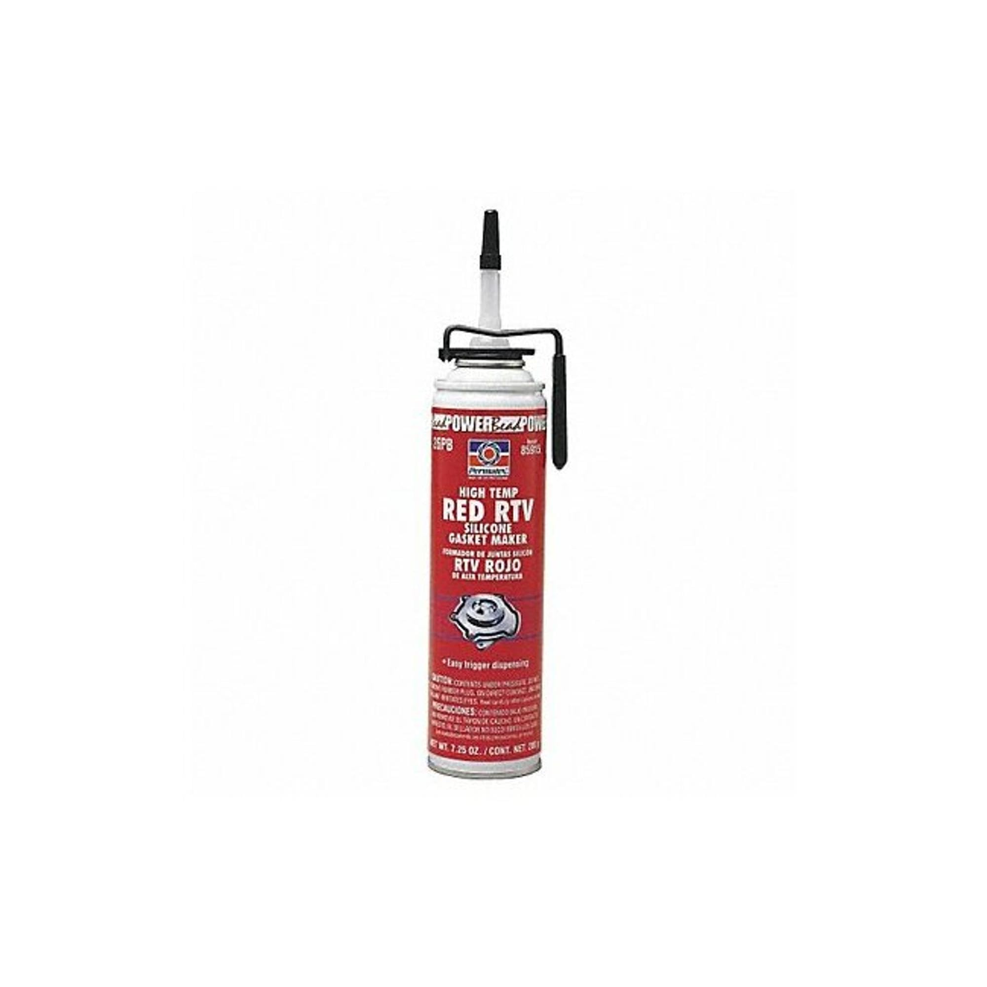 High-Temp RTV Silicone Sealant - 7.5 oz Red Adhesive for Automotive, Marine & Home Repairs - Waterproof, Flexible Seal for Gaskets, Engines & Plumbing Applications
