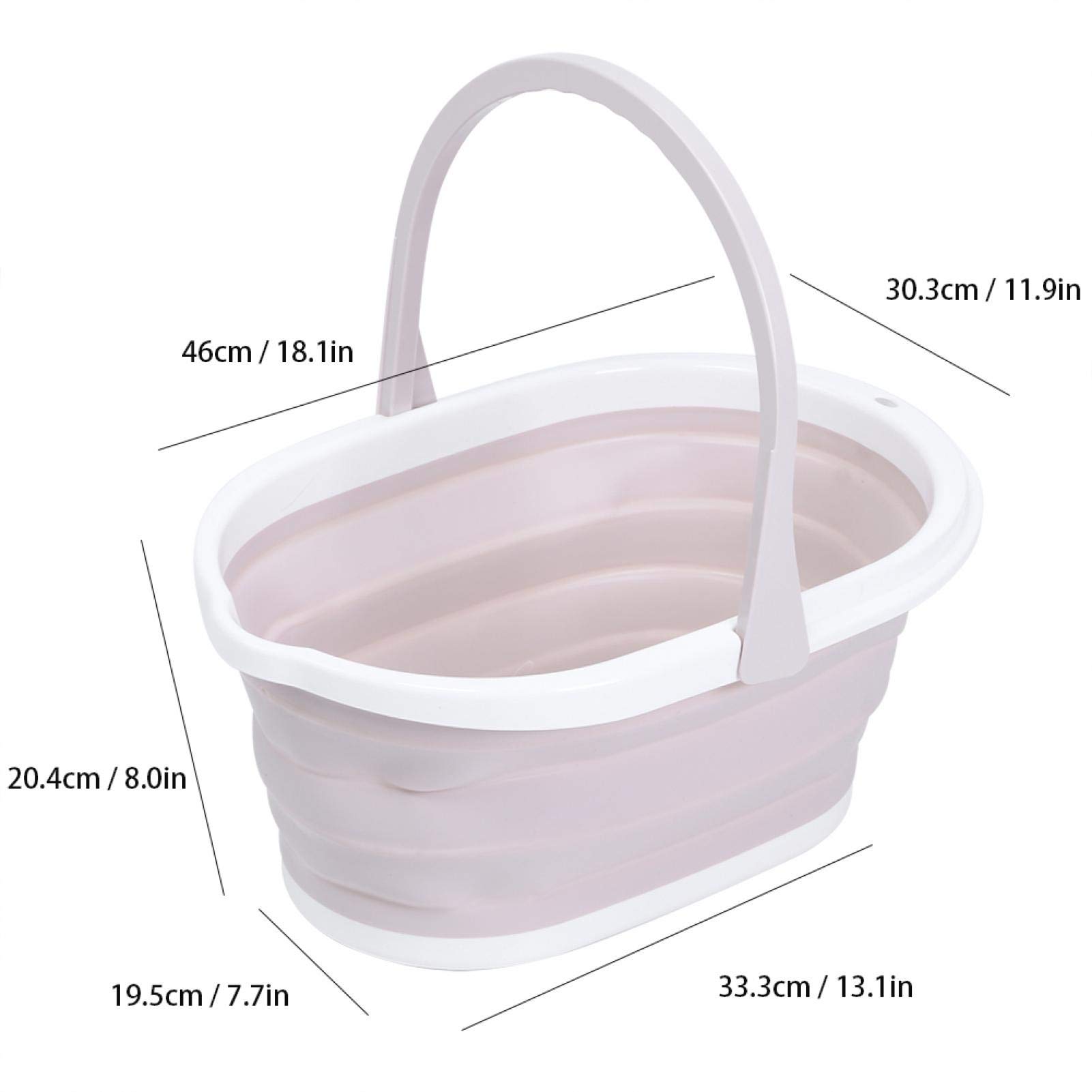 Premium PP Mop Bucket with Comfort Grip - Durable & Practical Light Pink Water Bucket for Home Cleaning | Ideal for Mopping Floors, Washing Cars & Household Chores