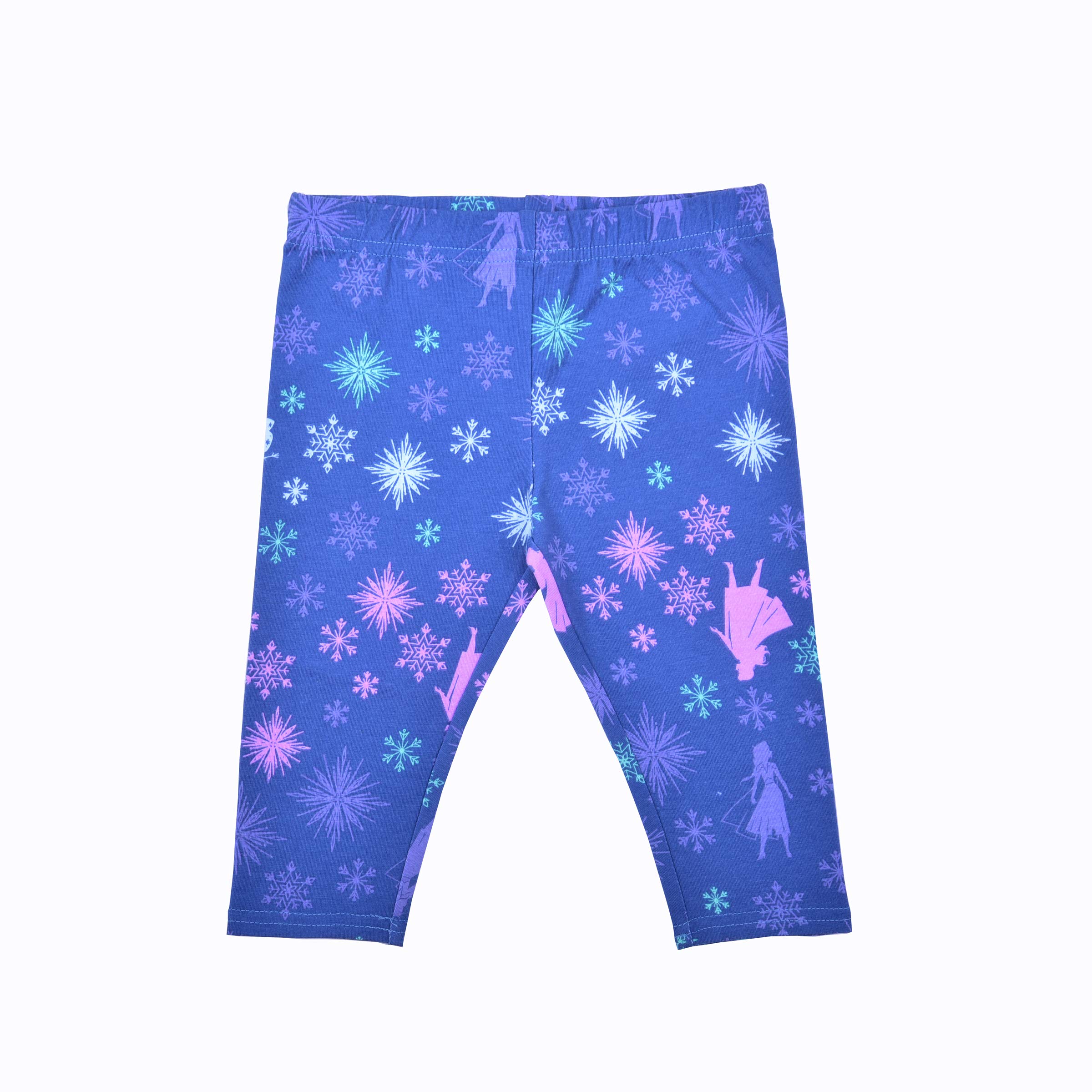 Disney Frozen Girls' Elsa Anna Olaf T-Shirt & Legging Set for Toddler Kids - Purple Blue Gray Outfit | Birthday Gift, Costume Party, Dress Up Play