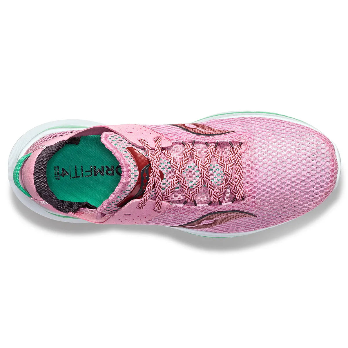 Saucony Women's Kinvara 14 Running Shoes - Lightweight & Cushioned for Training, Racing & Daily Wear - Peony/Sprig Color