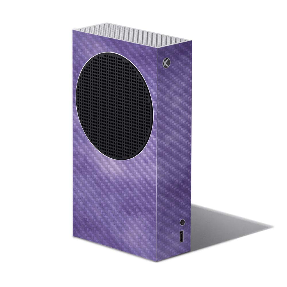 Carbon Fiber Skin for Xbox Series S - Purple Airbrush | Durable & Easy to Apply | Gaming Protection