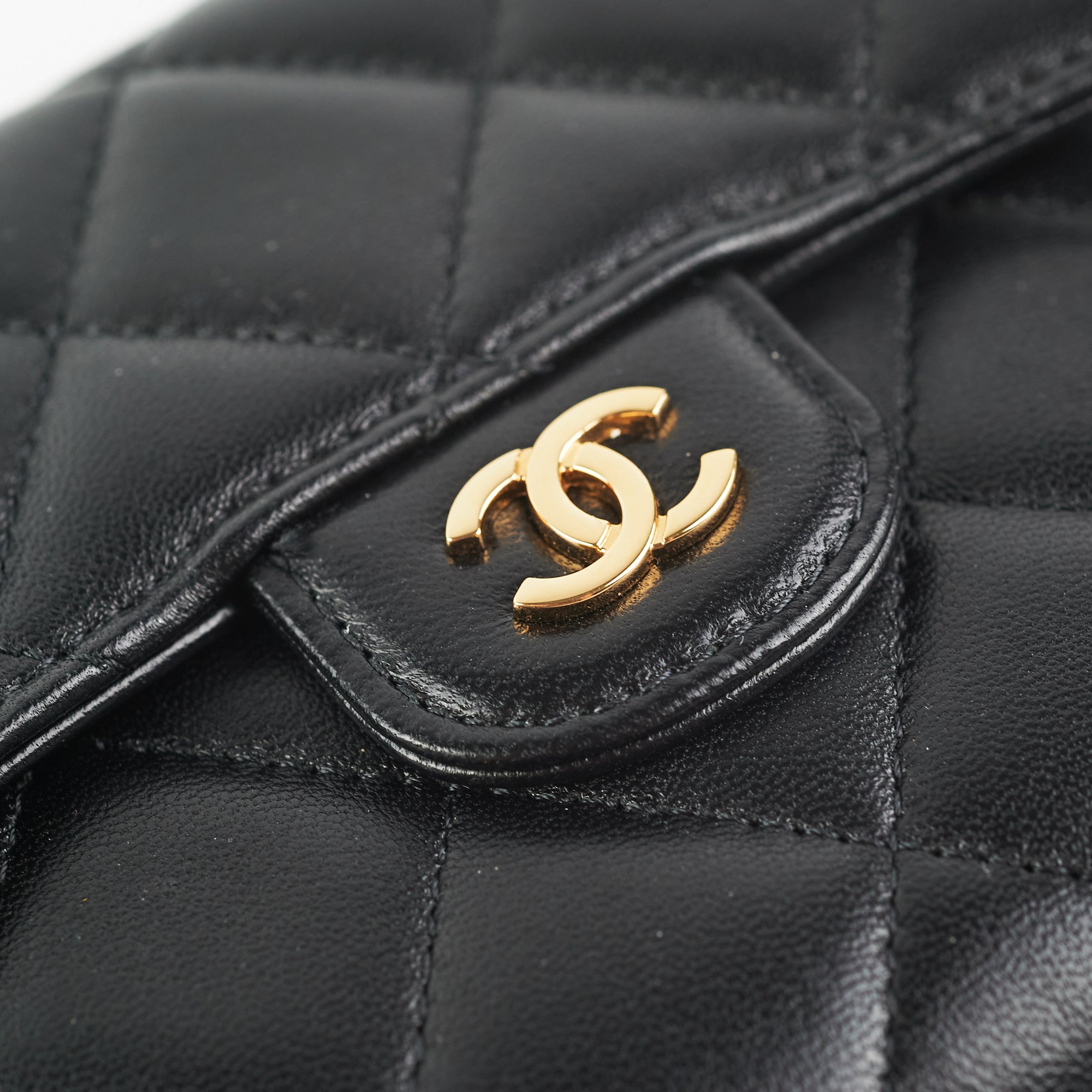 Chanel Black Quilted Lambskin Classic Flap Wallet with Gold-Tone Hardware - Luxury Women's Wallet for Everyday Use & Special Occasions