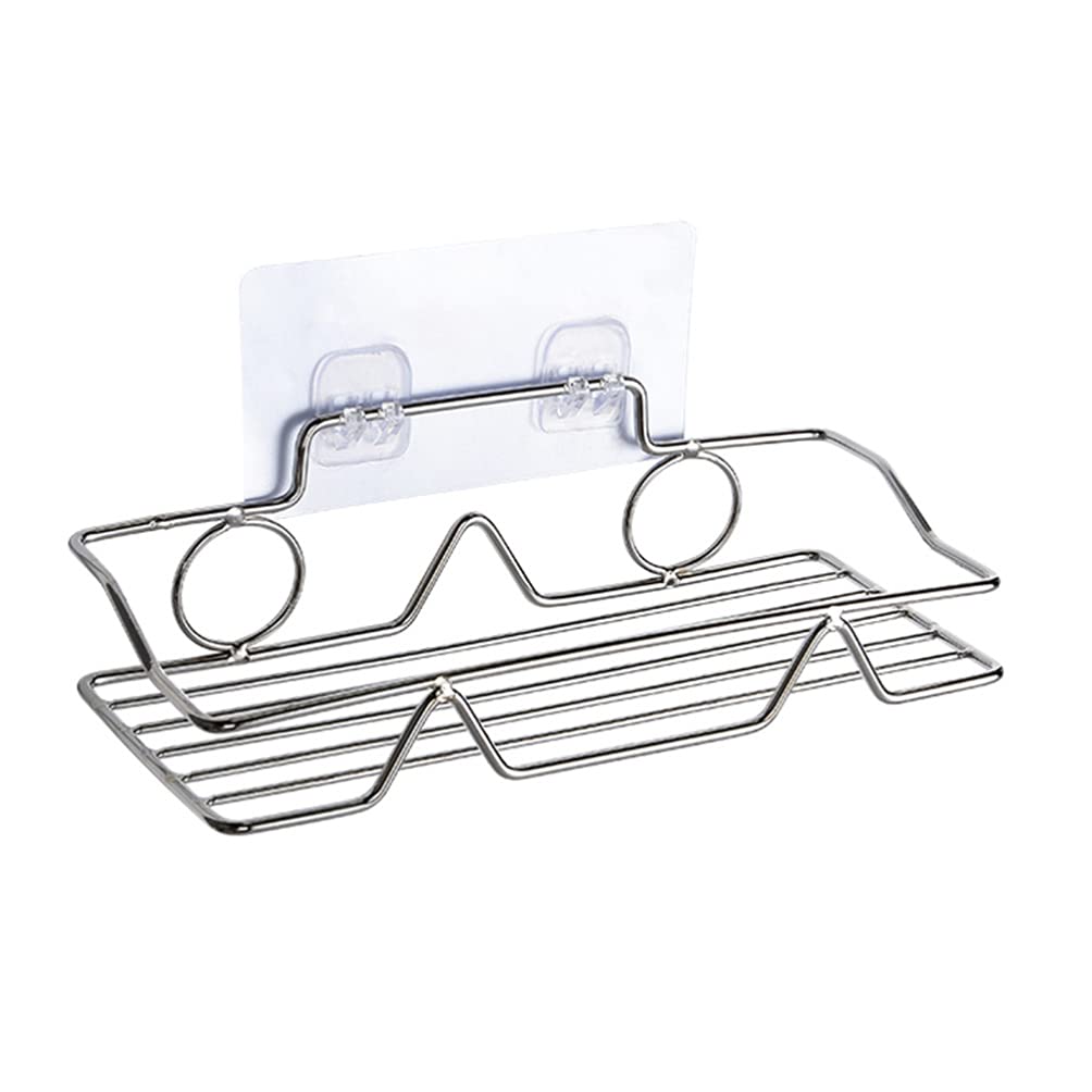 Cabilock 1-Piece Stainless Steel Shower Organizer - Wall Mount Nail Rack, Tile Shower Shelf for Shampoo, Cosmetics & Bathroom Essentials - Perfect for Small Spaces, Apartment Bathrooms & Spa-Like Showers