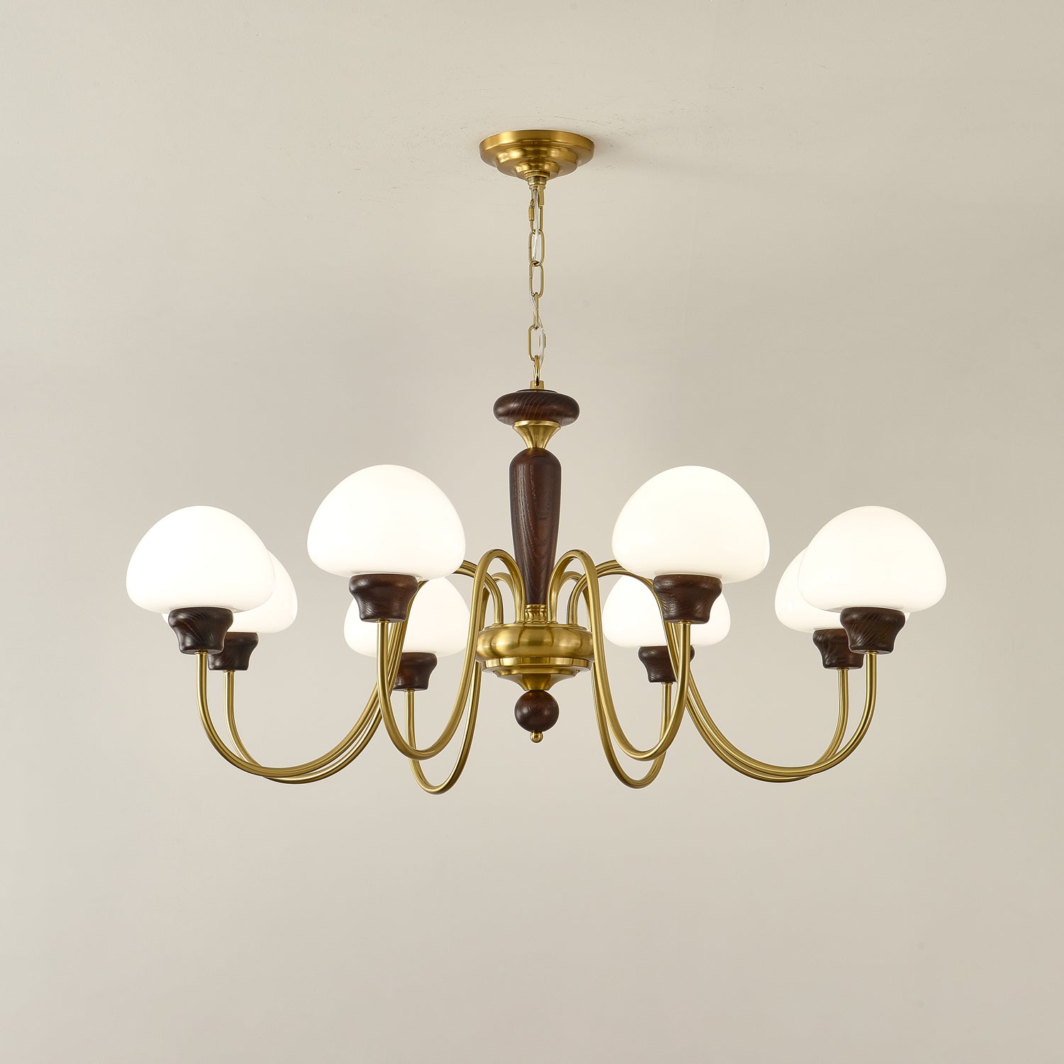 Elegant Mushroom Cap Chandelier - Modern Ceiling Light Fixture for Dining Room, Bedroom & Living Room Decor