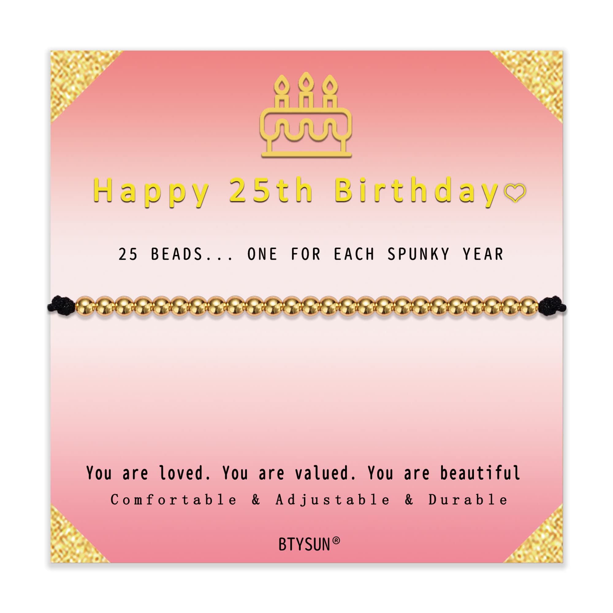 Adjustable Birthday Bracelet for Women - Silver/Gold/Rose Gold Beaded Jewelry Gift for Teen Girls, Daughter, Girlfriend, Wife, Sister & Best Friend - Perfect for Birthdays, Christmas & Special Occasions