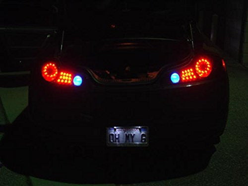 2 Pack Blue 8 SMD T10 LED Bulbs for Car Backup Reverse Lights - 912 920 921 Wedge Compatible - Bright & Energy Efficient - Perfect for Nighttime Parking and Enhanced Visibility