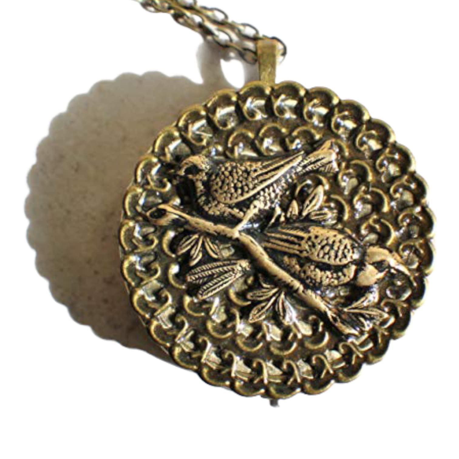 Elegant Bird Music Box Locket Necklace - Handcrafted Jewelry Gift for Women - Perfect for Anniversaries, Birthdays & Romantic Occasions