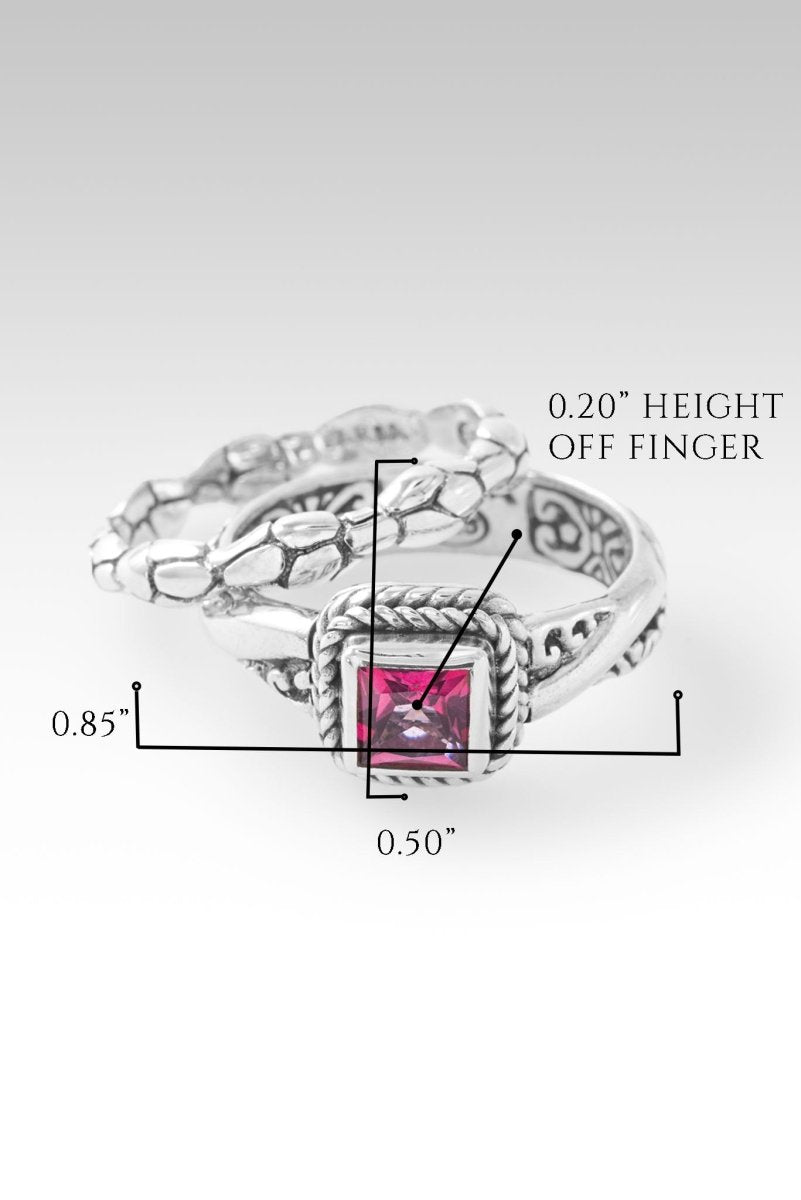 Forever Intertwined Ring Set of 2 - Mystic Quartz Wedding Bands for Couples - Perfect for Anniversaries, Engagements & Romantic Gifts