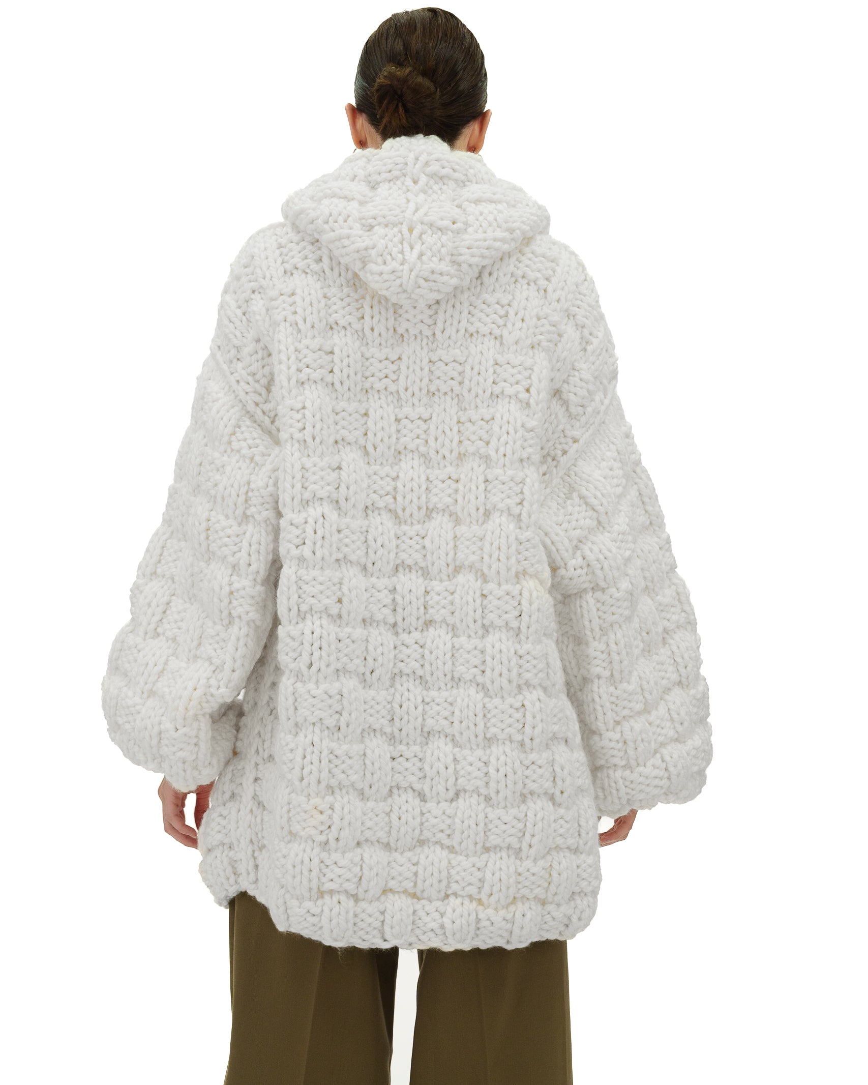 Women's Straw Hooded Cardigan - Lightweight Knit Sweater for Fall & Winter | Cozy Oversized Pullover for Casual Wear, Lounge & Travel