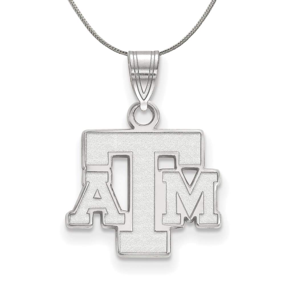 Sterling Silver Texas A&M 'TAM' Necklace for Women - Perfect Gift for Graduation