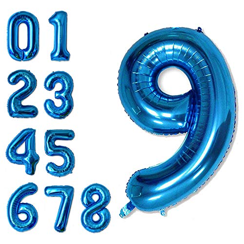 Blue 9 Number