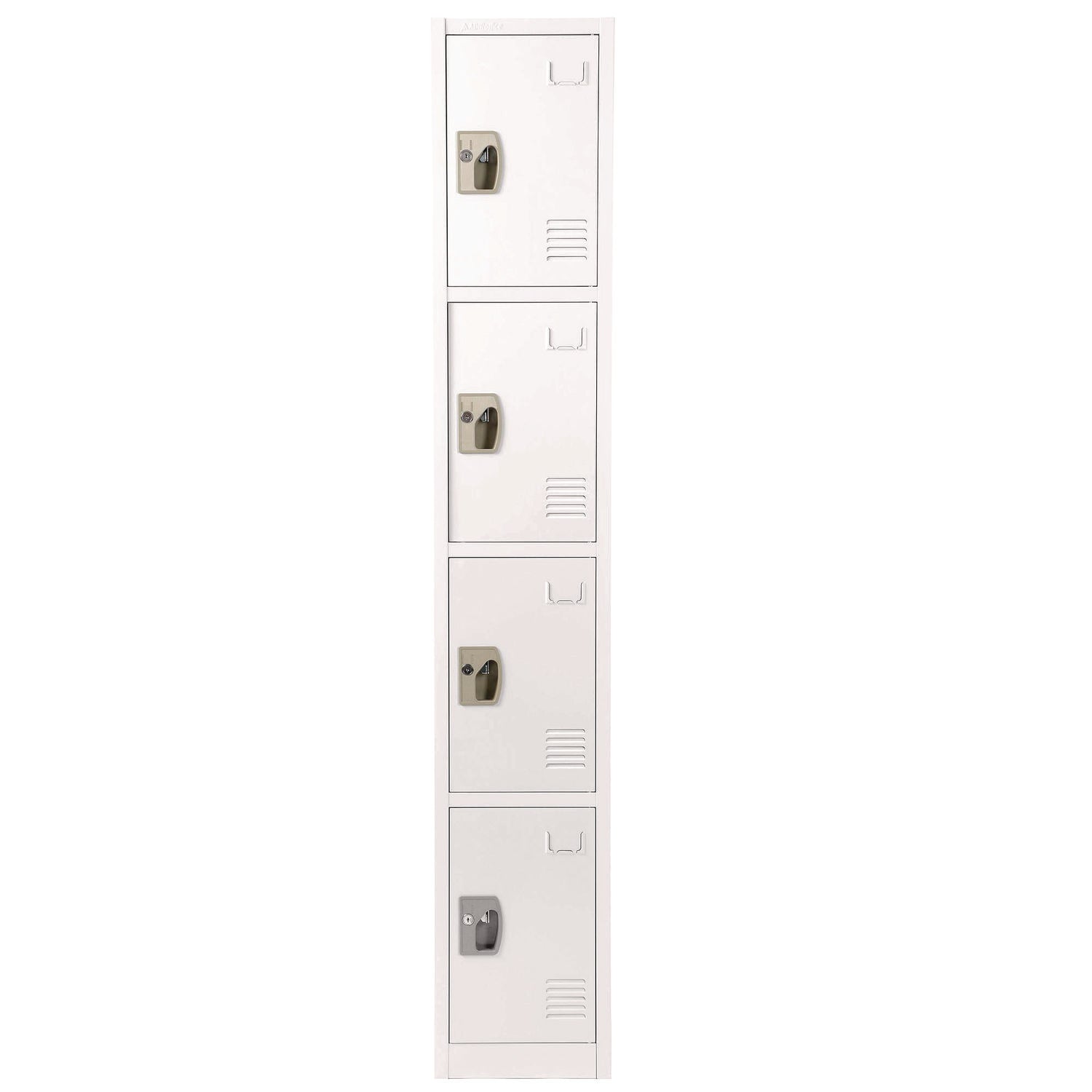 AdirOffice 4 Compartment Steel Storage Locker - 12
