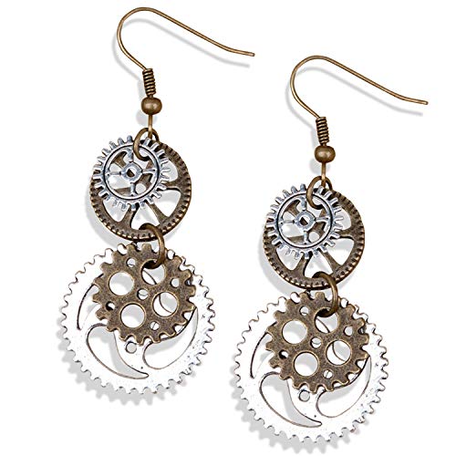 Steampunk Gear Earrings 4