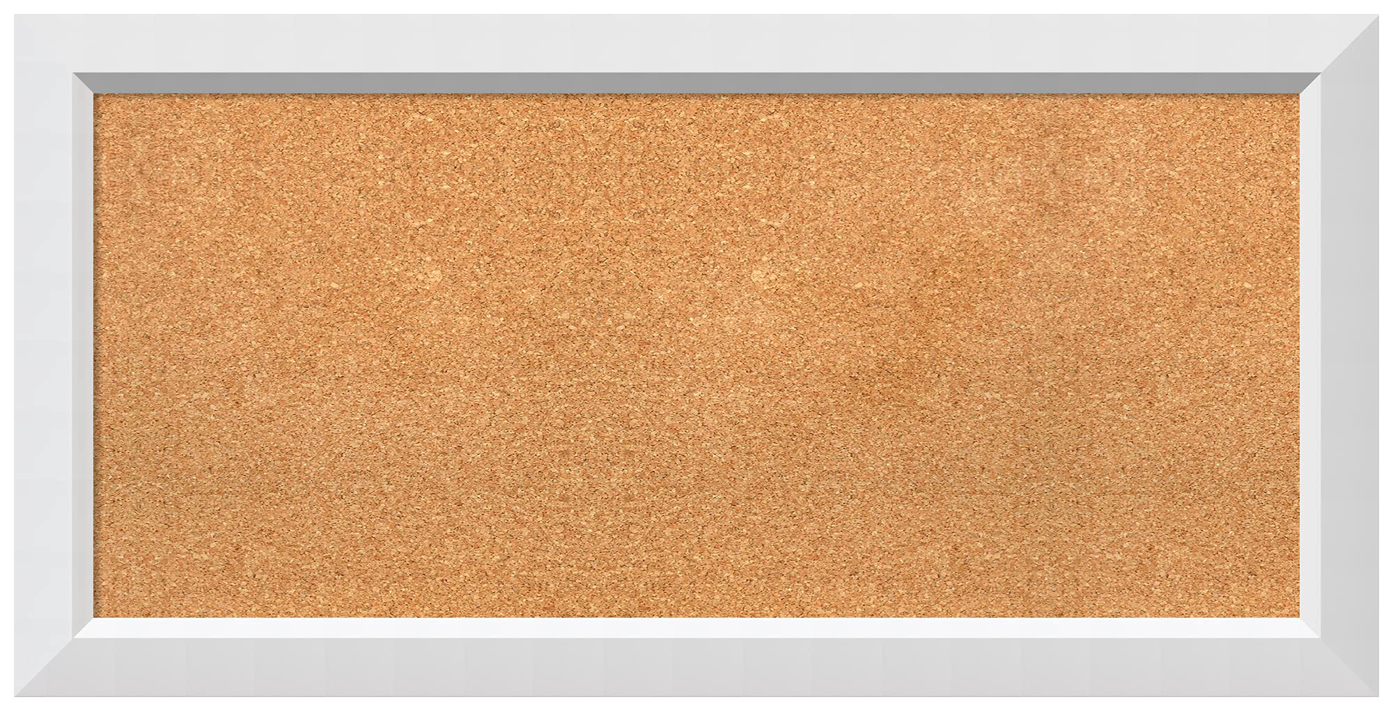 Custom Cork Bulletin Board 40x20 Inches - Natural Cork with White Wood Frame - Pin Board for Office, Home & School Organization - Various Sizes Available - Perfect for Notes, Photos & Reminders