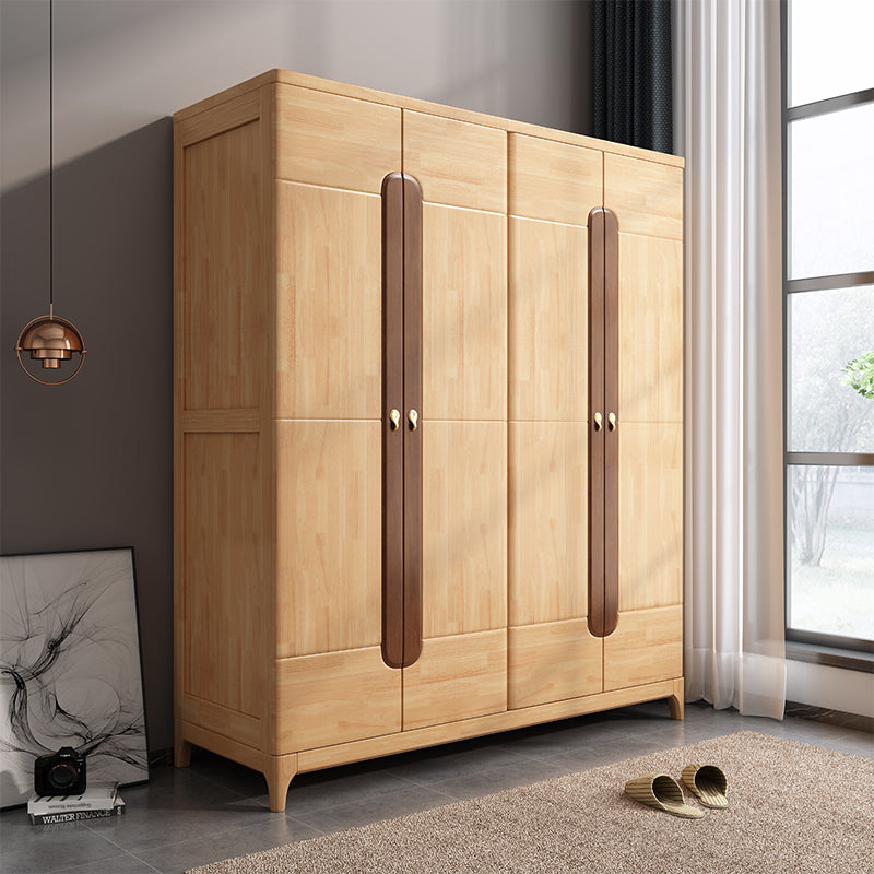 CARSON Modern Nordic Solid Wood Wardrobe - Stylish Storage for Bedroom, Living Room & Closet Organization