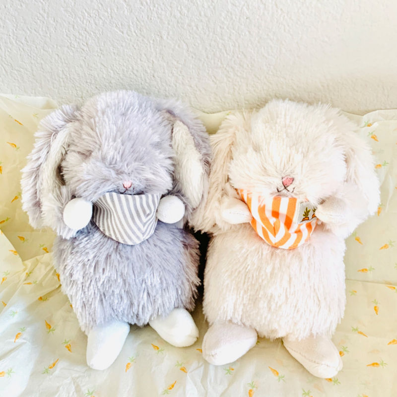 Wee Rutabaga Bunny Plush Toy with Face Mask - Cute Collectible Stuffed Animal for Kids & Adults - Perfect for Easter Gifts, Nursery Decor, and Comforting Companions