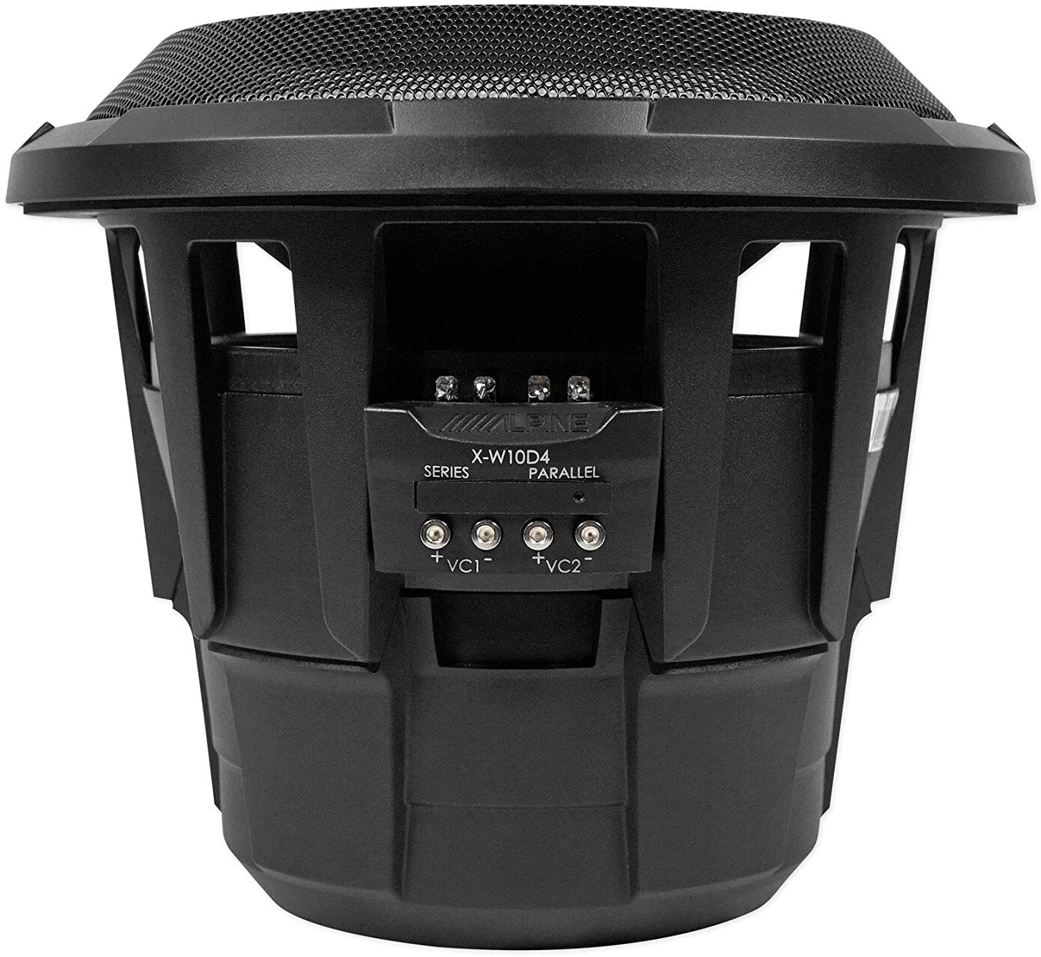 Alpine Electronics X-W10D4 2700W 10-Inch X-Series Car Subwoofer with Dual 4 Ohm Voice Coil - Powerful Bass for Car Audio Systems, Home Theaters & DJ Setups