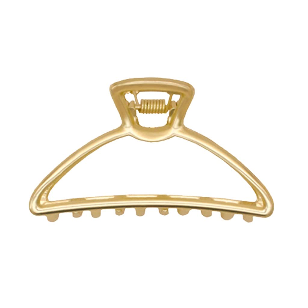 Stylish Matte Metal Hair Claws - Large Size Fashion Hairpins for Women | Crab Clamp Hairgrips | Hair Accessories for Party, Wedding & Everyday Use (Color: A)