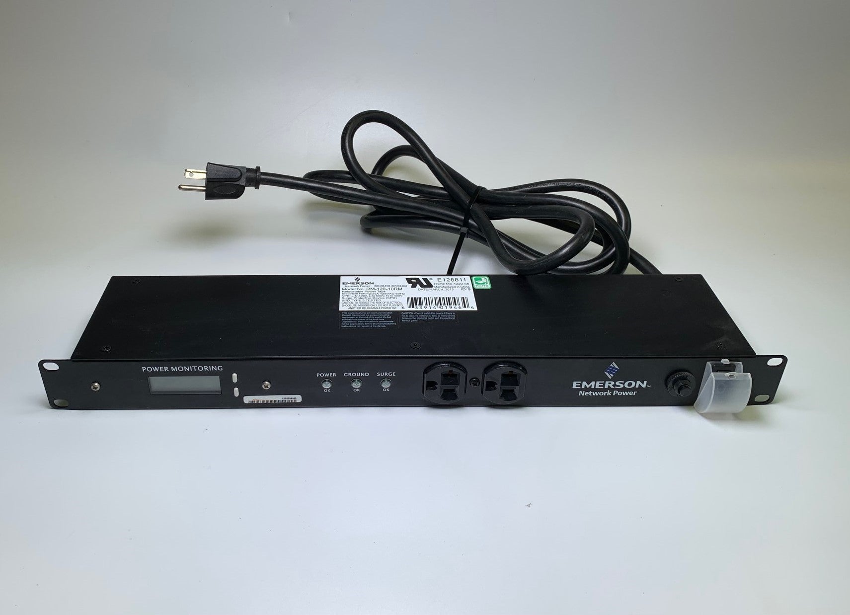 EMERSON RM 120 10RM Rack Mount Network Power Monitoring Switch - Reliable Server Room & Data Center Power Management Solution