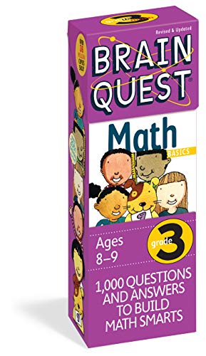 Brain Quest Math Grade 3 Workbook - 1000 Fun Math Questions & Answers for Kids | Build Math Skills for 3rd Grade Students | Perfect for Homeschooling & Classroom Learning