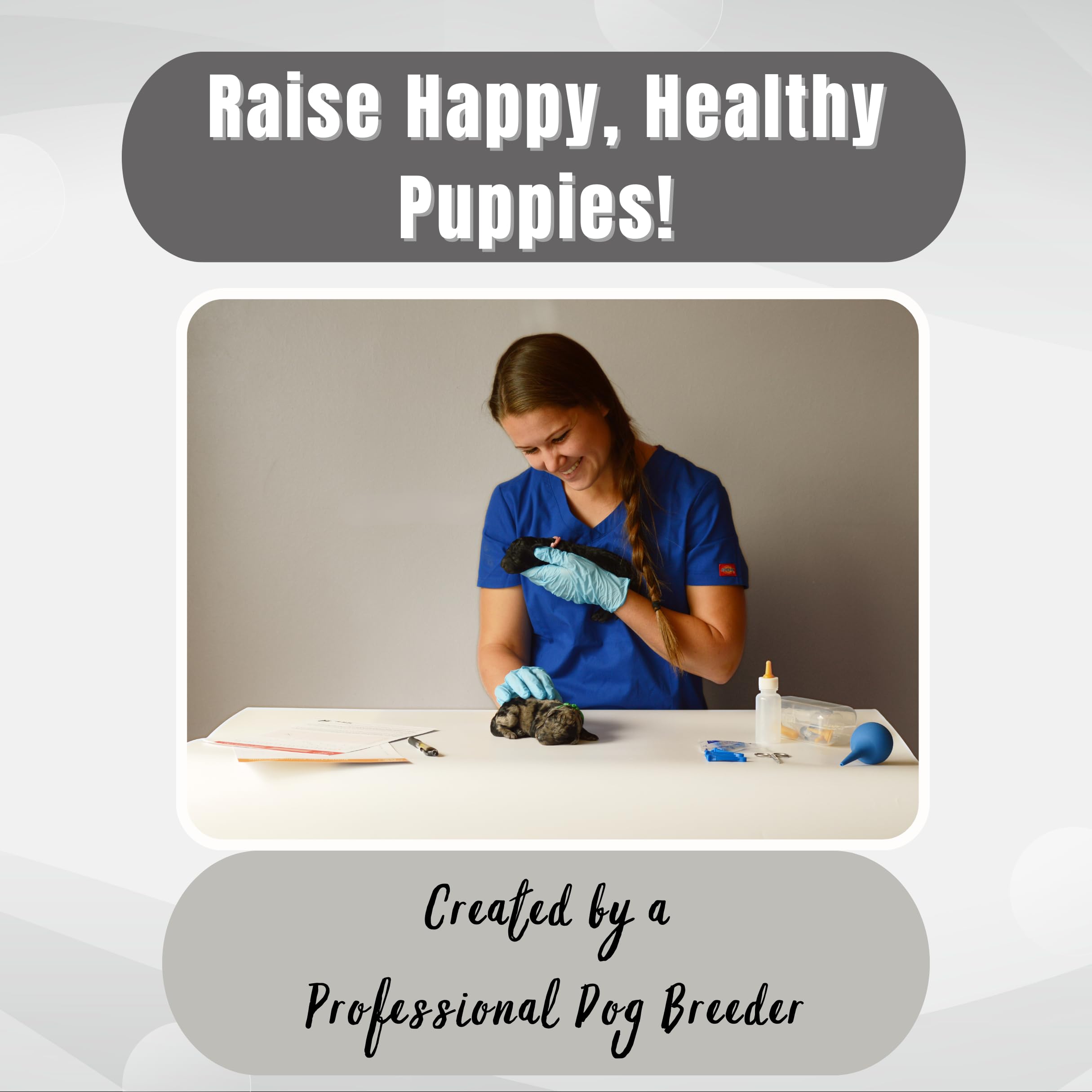 SheffieldSSShop 64-Piece Puppy Whelping Kit - Essential Dog Birthing Supplies for Newborn Puppies, Nursing Bottles, Puppy Collars | Perfect for Breeders & Dog Litters | Home Veterinary Use & Emergency Puppy Delivery