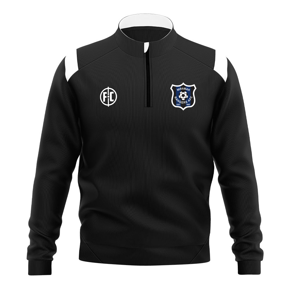 Miramar Rangers Club Contrast 1/4 Zip Pullover - Lightweight Quarter-Zip Sweatshirt for Men & Women - Perfect for Soccer Training, Casual Wear & Outdoor Activities