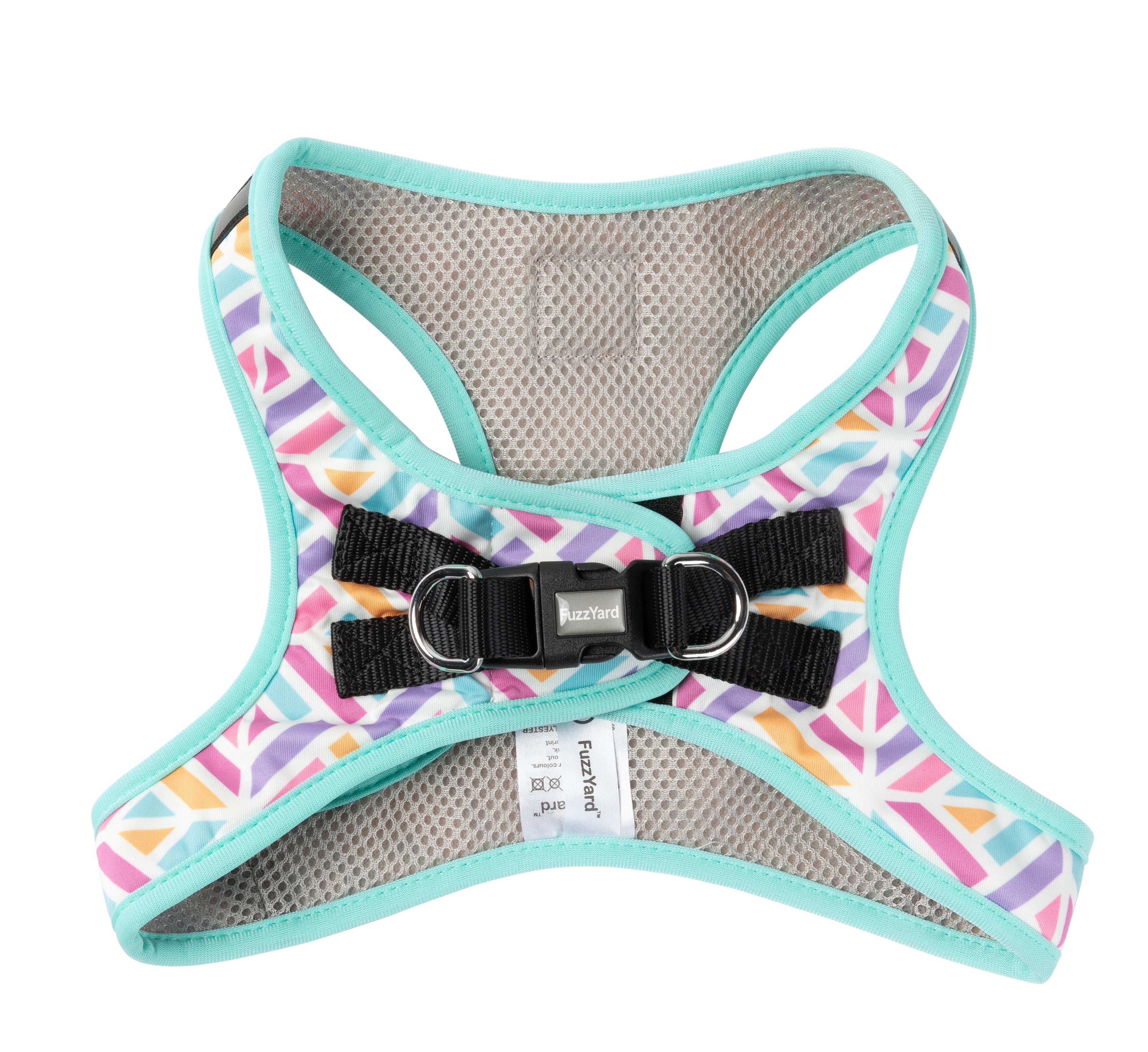 Fuzzyard Bubblegum Burst Dog Step-In Harness - Adjustable Pet Vest for Small Medium Dogs - Perfect for Walking, Training & Outdoor Adventures