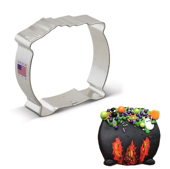 Ann Clark Pot of Gold & Cauldron Cookie Cutters Set - St. Patrick's Day & Halloween Baking Decorations - Perfect for Holiday Cookies, Cupcake Toppers, and DIY Crafts