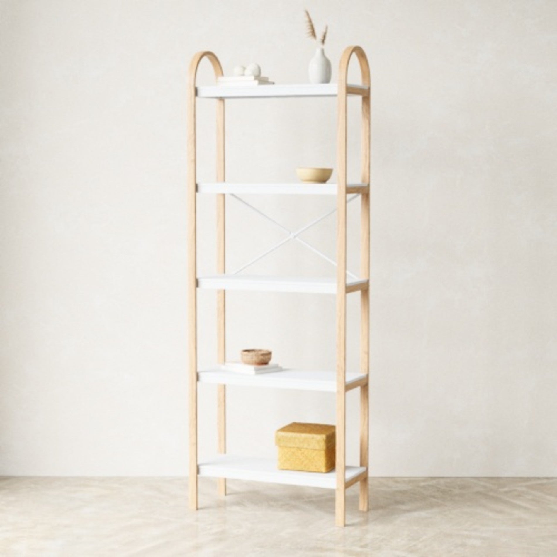 Bellwood 5 Tier Shelf - Sturdy Metal Storage Organizer for Home, Office, or Garage - Perfect for Books, Toys, Kitchen Supplies & More