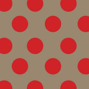 Brown Kraft with Red Dots