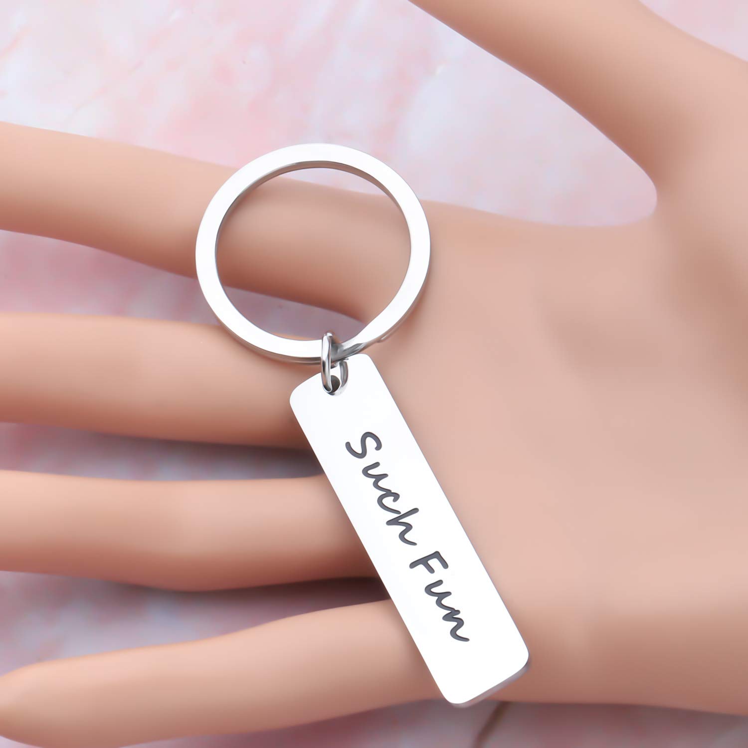 HOLLP Miranda Inspired Jewelry - Miranda Keychain Gift Set for Fans | Funny Comedy Accessory for Celebrations & Parties | Perfect Birthday Present for Miranda Lovers